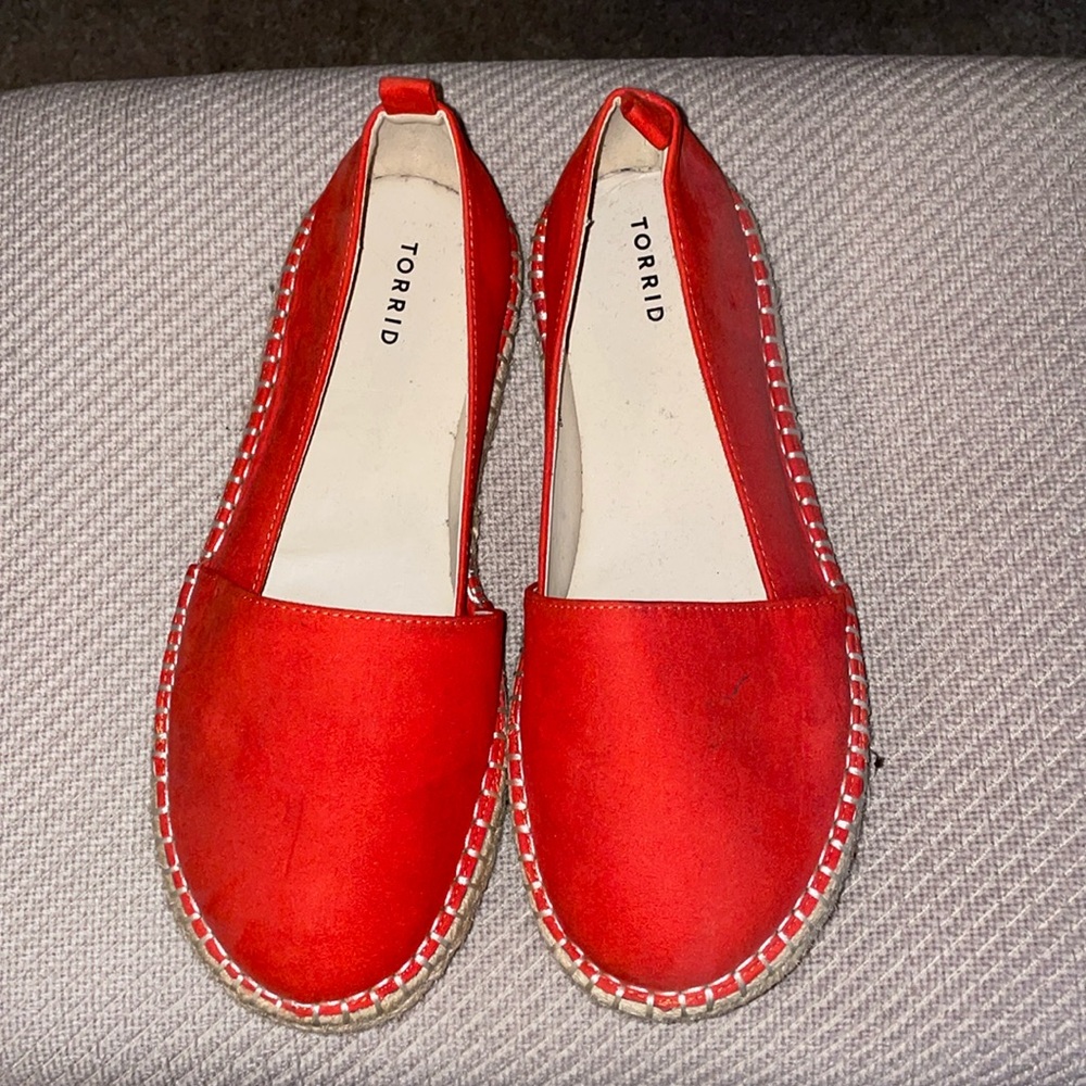 Torrid size 9 wide width coral espadrilles